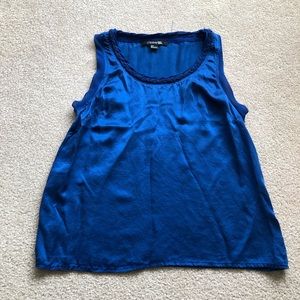 Silky Blue Forever 21 Sleeveless Top